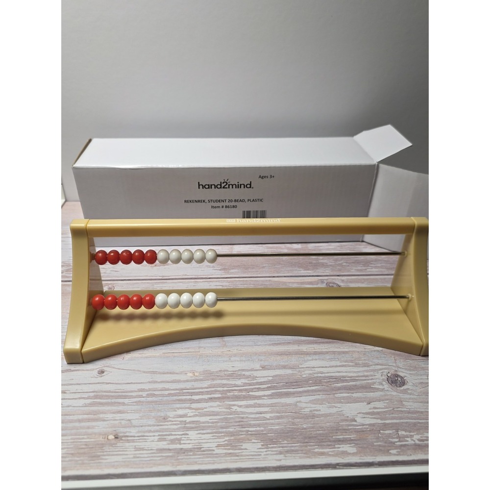 hand2mind Student Rekenrek 20-Bead Plastic Counting Frame 86180 Ages 3+